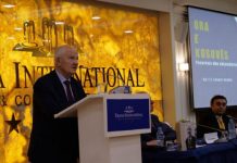 Fatmir Sejdiu promovon në Tiranë librin e tij “Ora e Kosovës-Pavarësia dhe Shtetndërtimit”