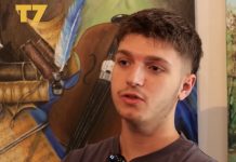Inspirohet nga natyra dhe instrumentet, shihni artin e jashtëzakonshëm të piktorit të ri nga Podujeva (Video)