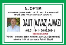 Podujevë; Ndërron jetë veterani i arsimit, Daut Ajvazi (Foto)