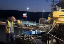 Edhe natën po punohet në rrugën Podujevë – Prishtinë, sonte u shtrua asfalti i ri (Video)