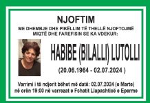 Podujevë; Ndërron jetë Habibe (Bilalli) Lutolli (Foto)