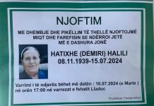 Podujevë; Ndërron jetë Hatixhe (Demiri) Halili (Foto)