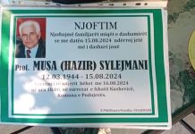 Podujevë; Ndërron jetë profesori, Musa Sylejmani (Foto)