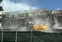 Pamje nga rrënimi i objektit të vjetër në Podujevë (Video)