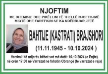 Podujevë; Ndërron jetë Bahtije (Kastrati) Brajshori