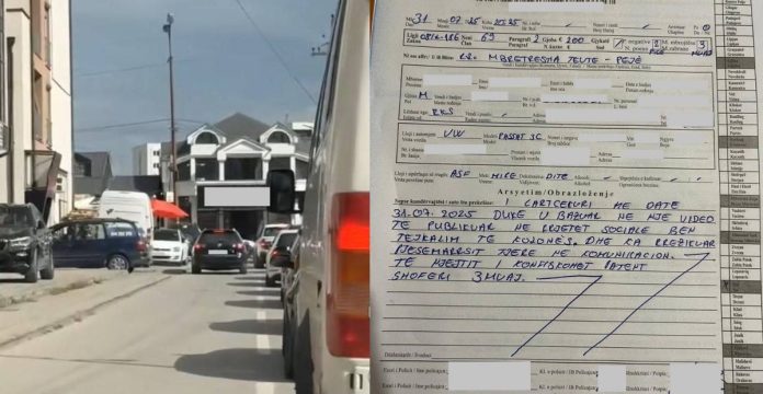Video-incizimi sjellë masa ndëshkuese për shoferin, Policia i shqipton 200 euro gjobë