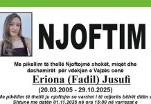 Ndërron jetë në moshë të re Eriona Jusufi (Foto)
