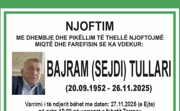 Podujevë; Ndërron jetë Bajram Tullari (Foto)