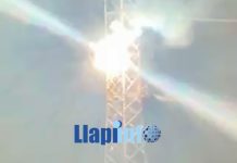 Digjet një trafo elektrike në Podujevë (Video)