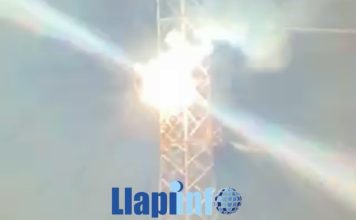 Digjet një trafo elektrike në Podujevë (Video)