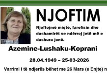 Podujevë; Ndërron jetë Azemine Lushaku – Koprani (Foto)