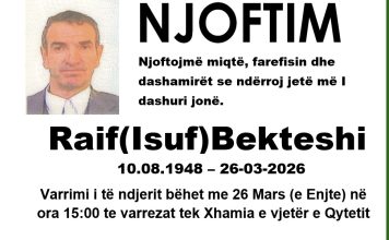 Podujevë; Ndërron jetë Raif Bekteshi (Foto)