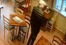 Hidhet nga kati i 2-të i restorantit për të mos paguar faturën (Video)