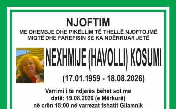 Podujevë: Ndërron jetë Nexhmije Kosumi (Foto)