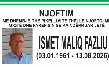 Podujevë: Ndërron jetë Ismet Fazliu (Foto)
