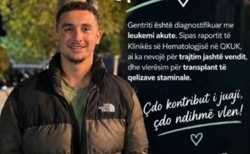 Gentriti po lufton me leukeminë, familja bën thirrje për ndihmë